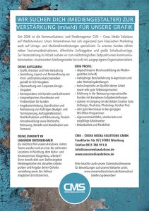 Stellenanzeige Mediengestalter/in in Vollzeit